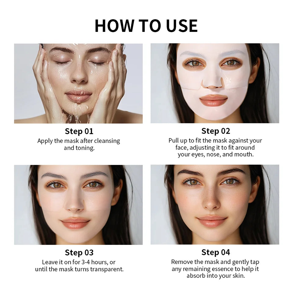 Deep Hydrating Bio-Collagen Face Mask Pack (4-Pack)
