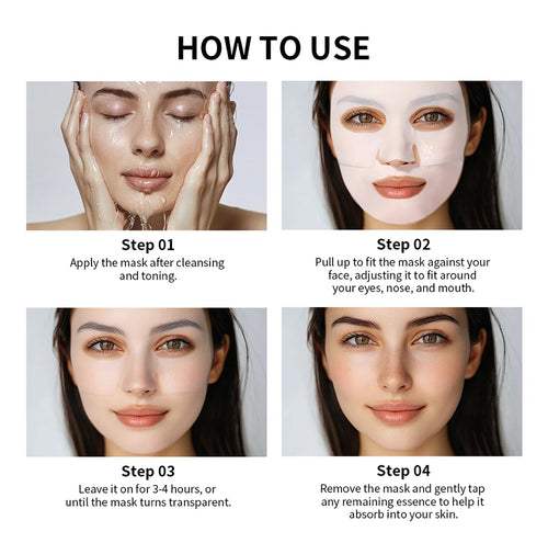 Deep Hydrating Bio-Collagen Face Mask Pack (4-Pack)
