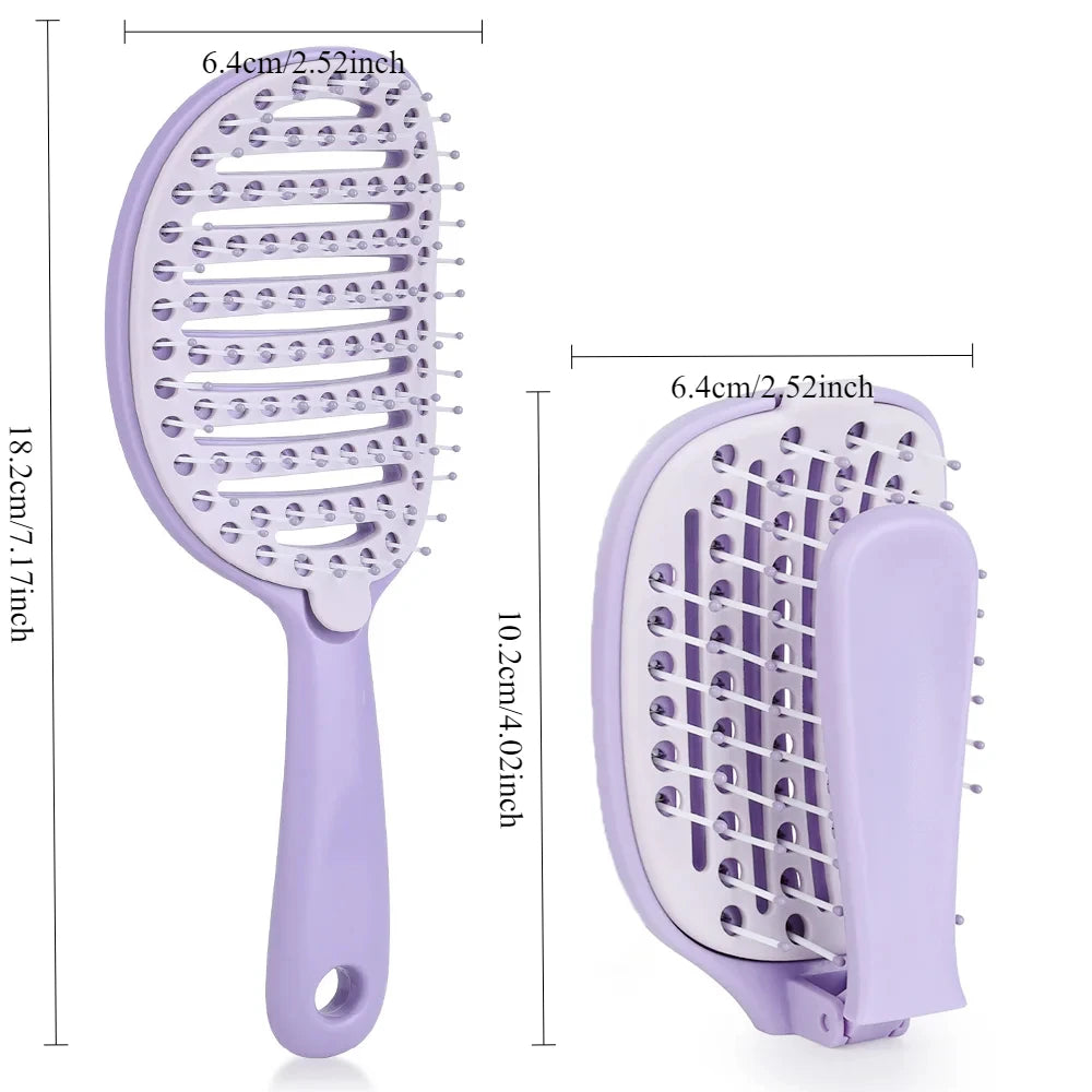 The LuxeGlide™ Self-Cleaning Brush