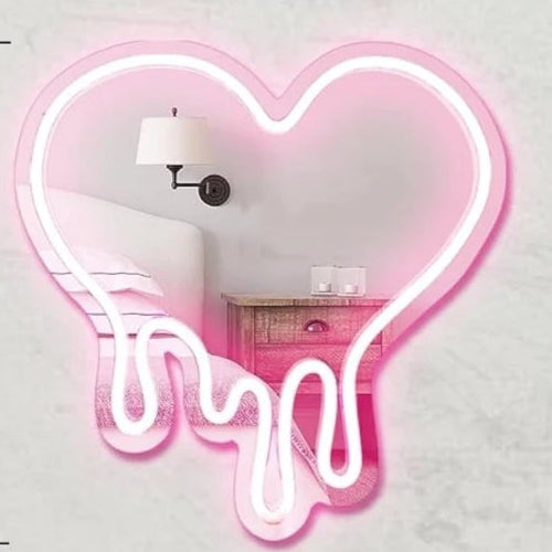 NovaGlow™ Melting Heart Neon Mirror Sign