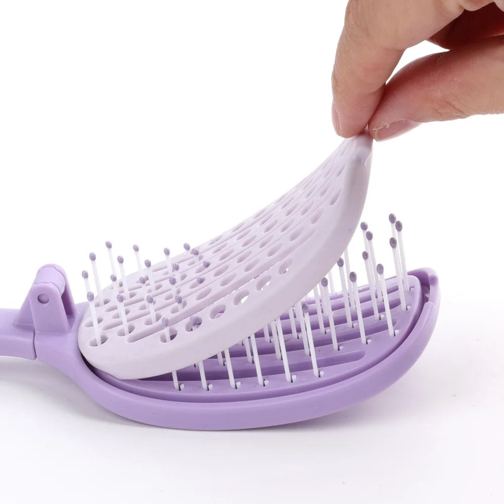 The LuxeGlide™ Self-Cleaning Brush